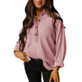 Pullover Round Neck Long Sleeves Top Women's European And American Loose Sweater