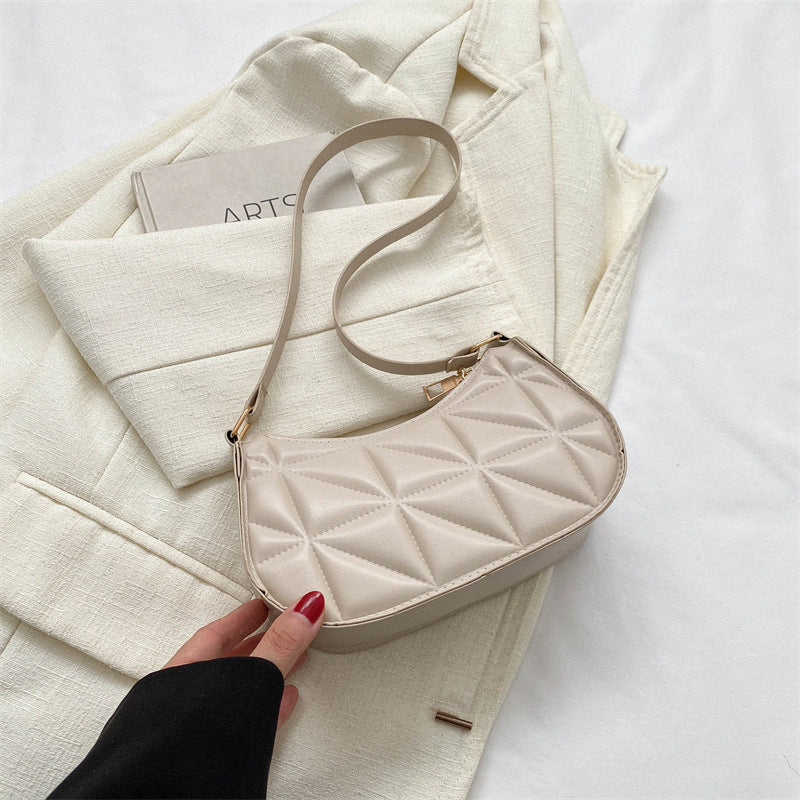Retro Casual Portable Shoulder Bag Fashion Underarm Bag Women