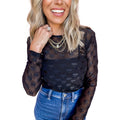 Personality Trend Mesh Bottoming Shirt For Women