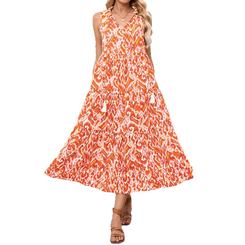 Fashionable Casual Sleeveless Dress Women