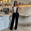 Women's Button Jumpsuit Commute Style