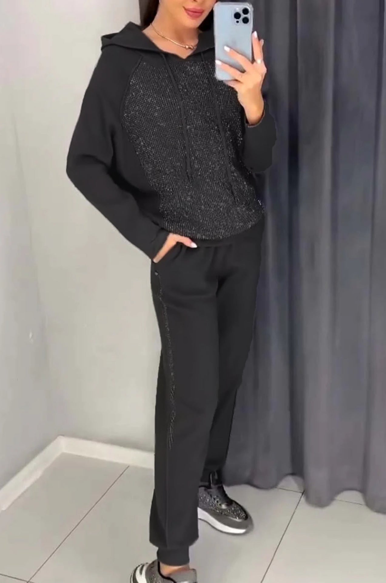 Women's Fashion Casual Hooded Sweater Sports Suit