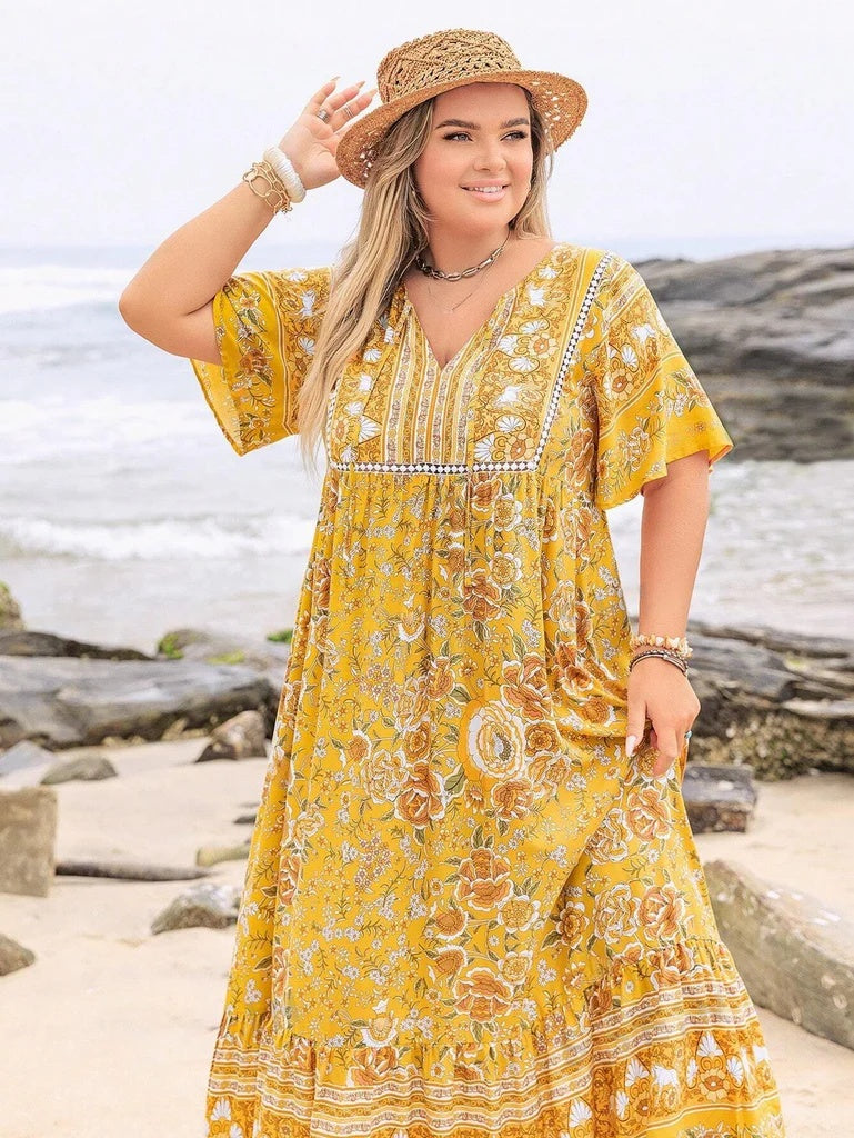 Bohemian Leisure Vacation Women's Full-length Dress