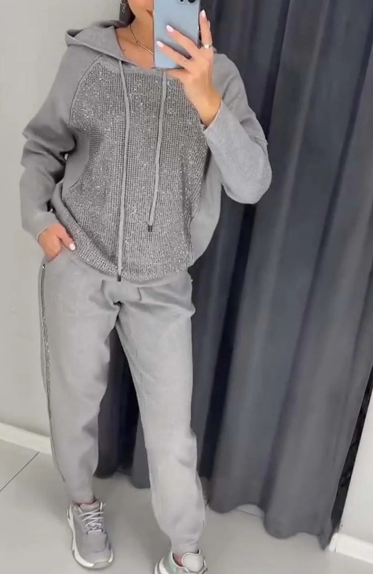 Women's Fashion Casual Hooded Sweater Sports Suit